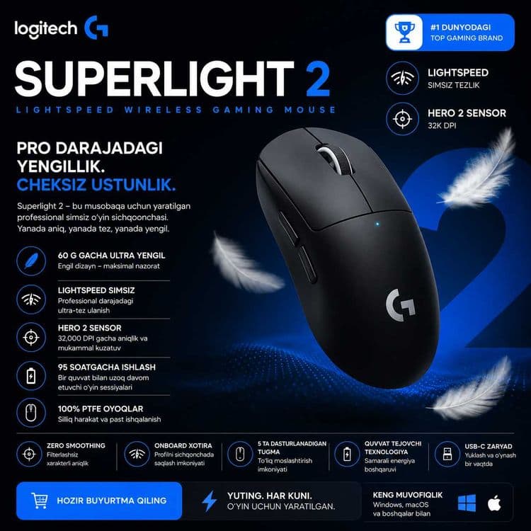 Logitech Superlight2 — 1