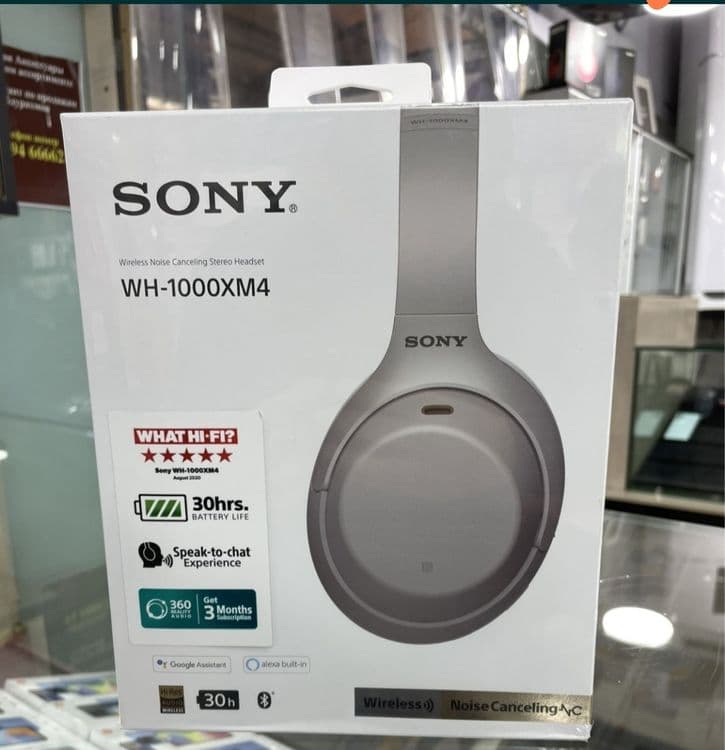 Sony WH - 1000 XM4 Black Silwer (оптом) — 3