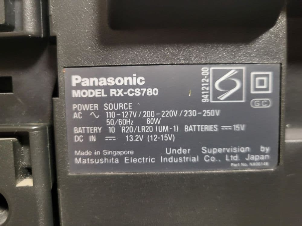 магнитола Panasonic RX-CS780 — 4