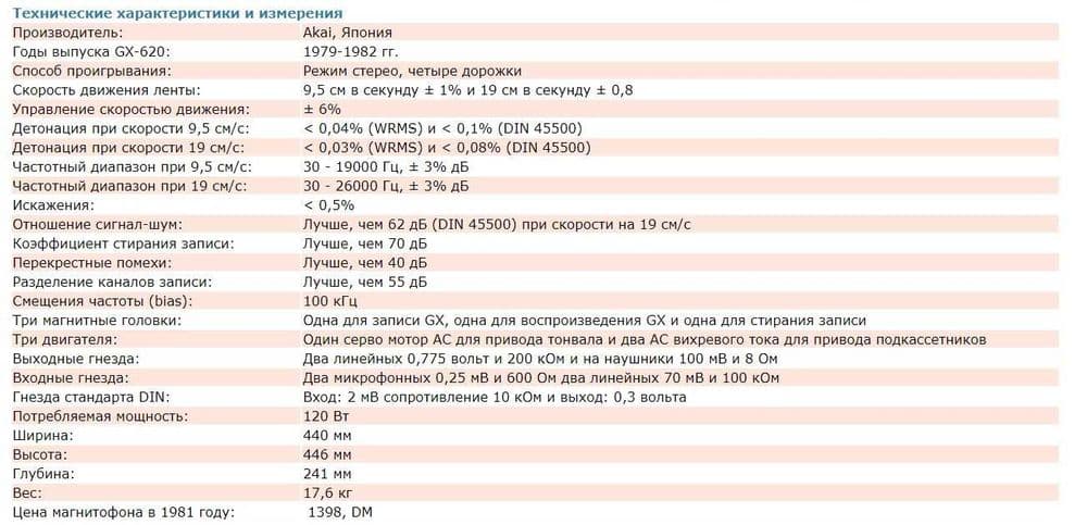 катушечный магнитофон AKAI GX-620 с  гарантией — 5