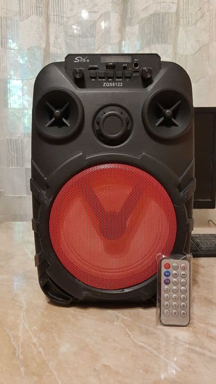 Блютуз колонка ZQS8122 с функцией караоке. — 1