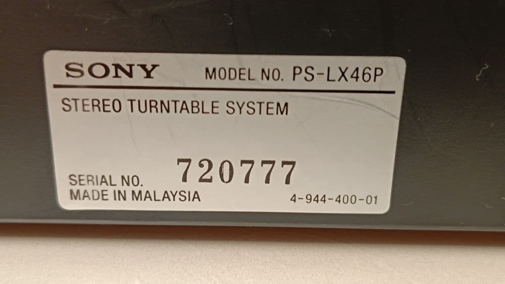 Проигрыватель Sony PS-LX46P — 3