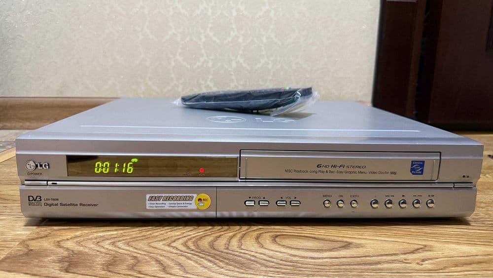 Видеомагнитофон &  DVB LG 6-Head Hi-Fi Stereo! Made In Korea! [Новый] — 1