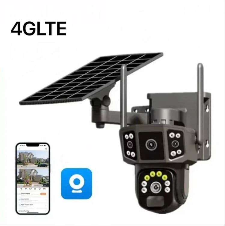 Солнечная Двойная Камера с симкартой 4G солнечной панелью — 7