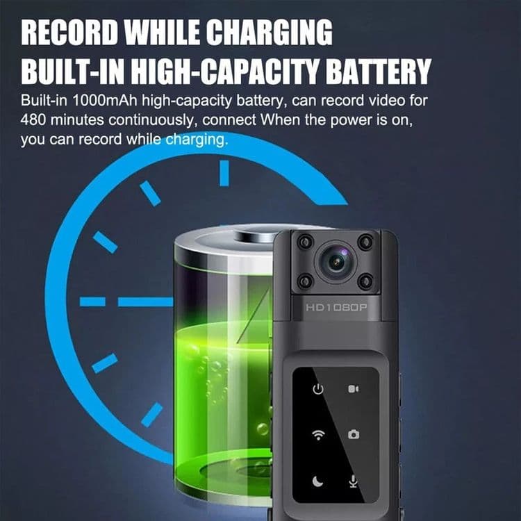 Мини Боди камера mini bodi kamera. Натальная экшн камера. Диктофон — 3