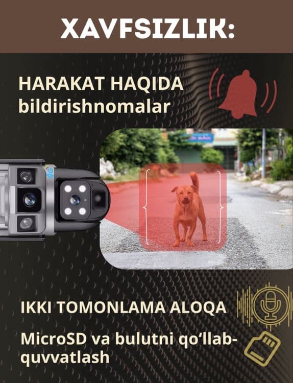 camera kamera 4G smart camera kuzatuv kamerasi — 11