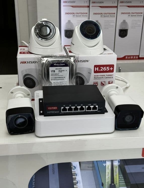 Камера Hikvision IP 2 MP 4 штук — 2