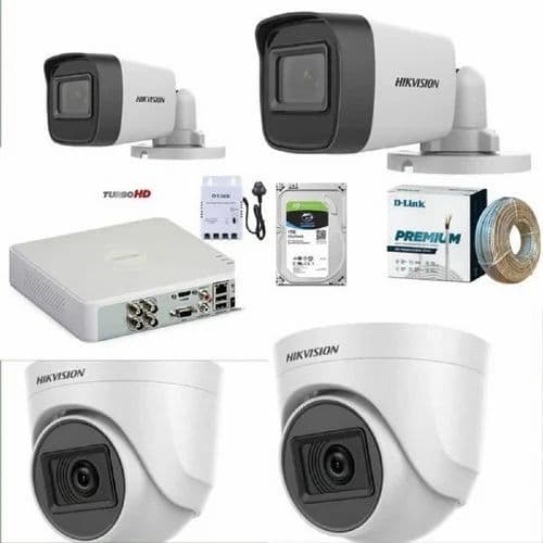 Видео наблюдения Hikvision HD 4 штук — 2