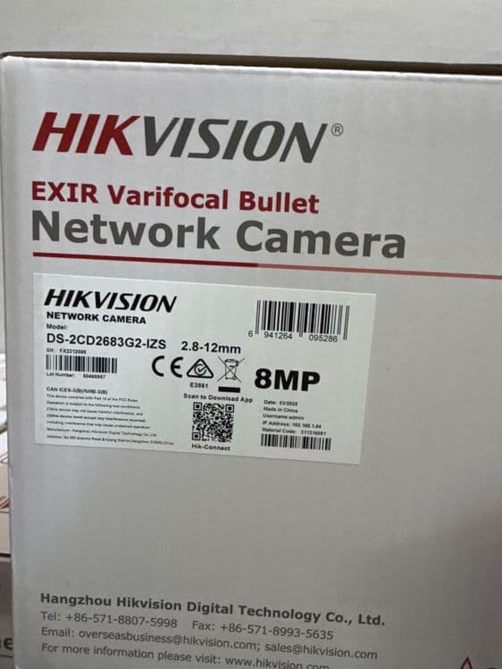 Hikvision 26-83 kameralar Mehmonxonalar ucun — 2
