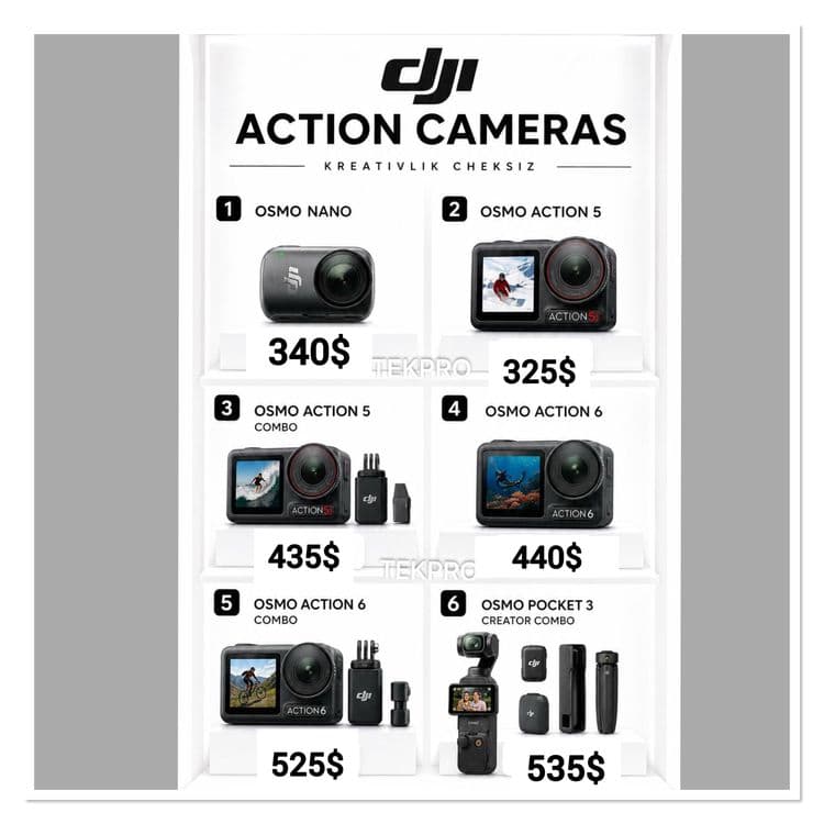 Новый osmo action 5/5pro.osmo action 6/6pro.Osmo nano.Osmo360.Pocket 3 — 10