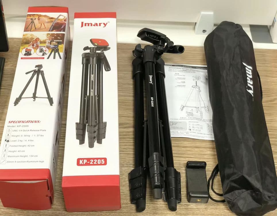 Штатив-Трипод для Видеокамер и телефона Jmary KP-2205 — 12