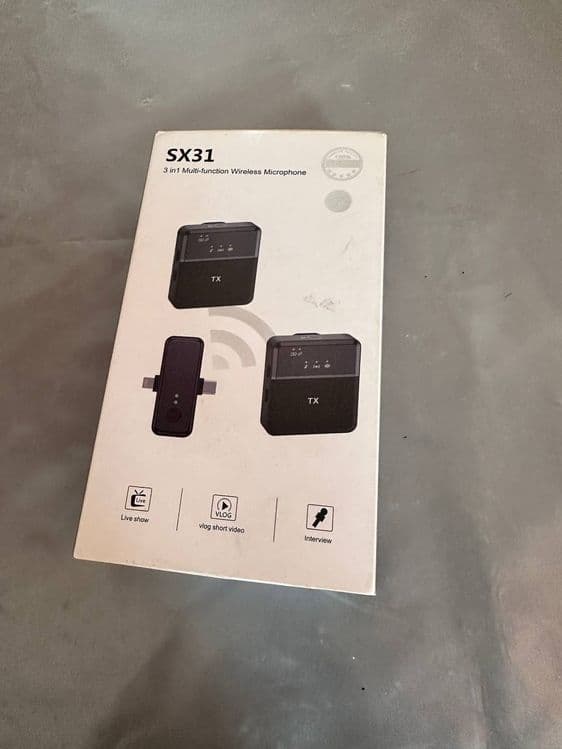 Wireless Microphone SX31 — 2 talik simsiz mikrofon (iPhone va Type-C) — 1