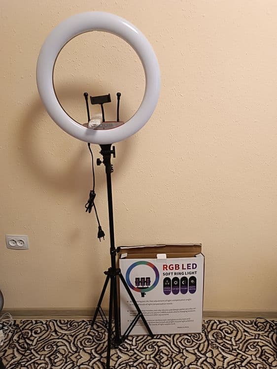 Лампа Кольцевая Лампа RGB led размер mj 45 янгги — 8