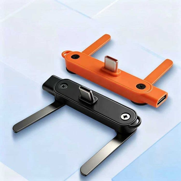 Кабель USB-C с мощностью 240 Вт и встроенной складной подставкой. — 5