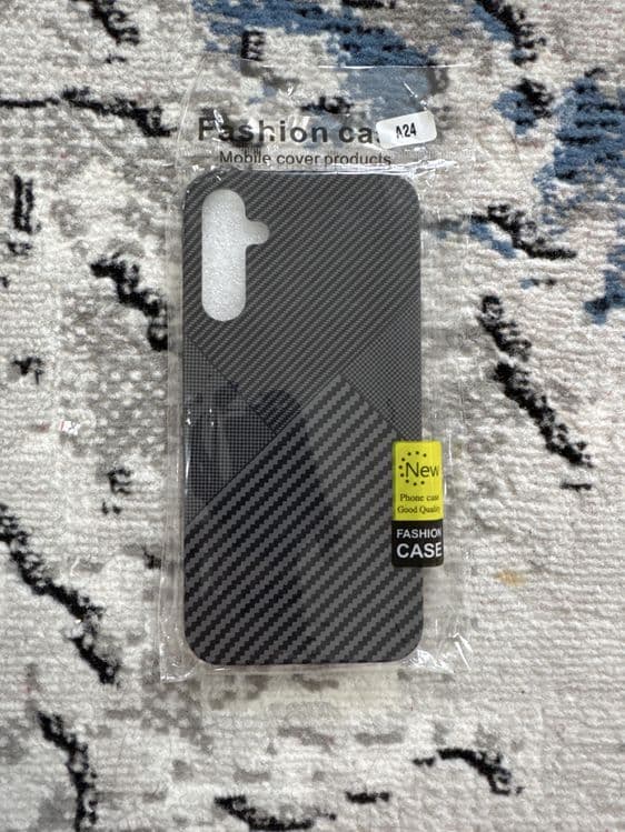 Чехол для Samsung A24 — стиль под карбон, защита и минимализм — 2