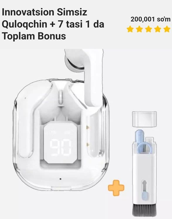 Innovatsion simsiz quloqchin + 7 tasi 1 da tuplam bonus — 2
