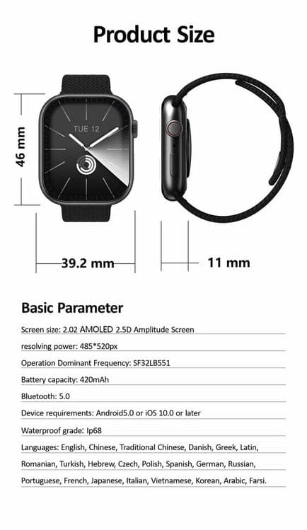 iwatch11 DUBAi AMOLED optom/dona — 15