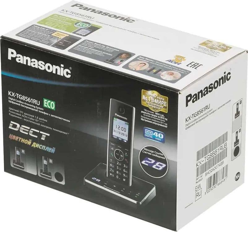 Радиотелефон Panasonic KX-TG8561 Ru  (Original) — 10