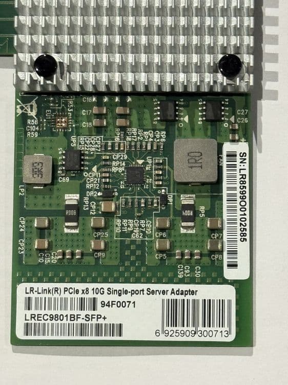 Серверная карта LR-Link(R) PCle x8 10G Single-port — 10