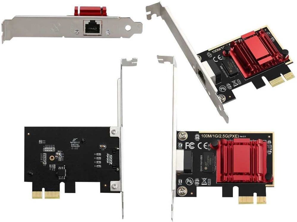 Сетевая карта PCIE на RJ45 2500 Мбит/с — 9