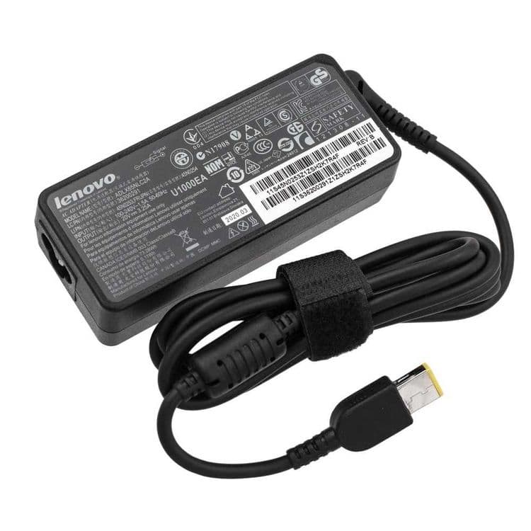 Блок питания для ноутбуков/пк Lenovo 20v3.25a Flat/USB/Square зарядка — 1