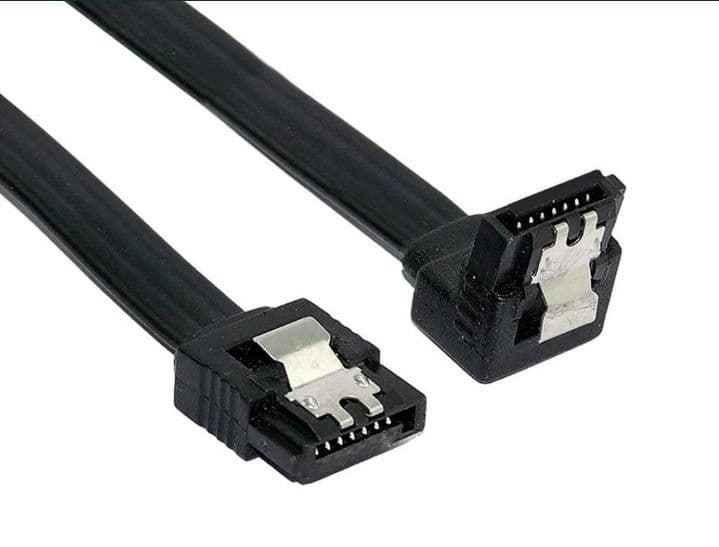 Кабель sata для hdd sdd, в упаковке 2 кабеля прямой и 90° угловой, — 2