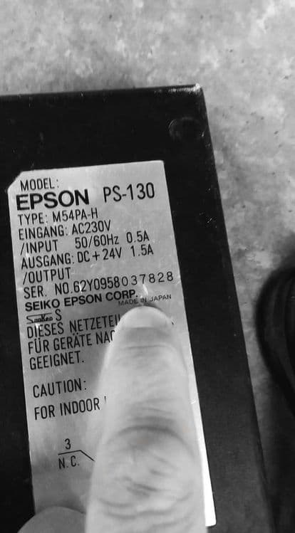Блок питания EPSON M235B для TM-принтеров 24V - 1.5A 3pin — 6