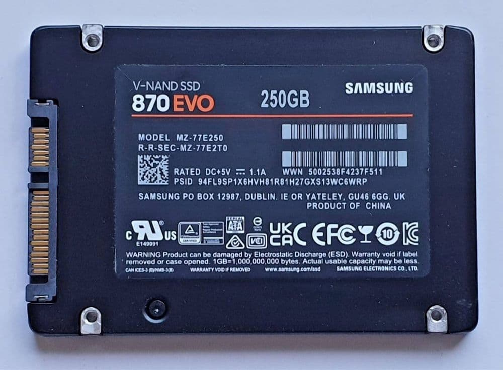 SSD 250gb samsung holati yaxshi — 2