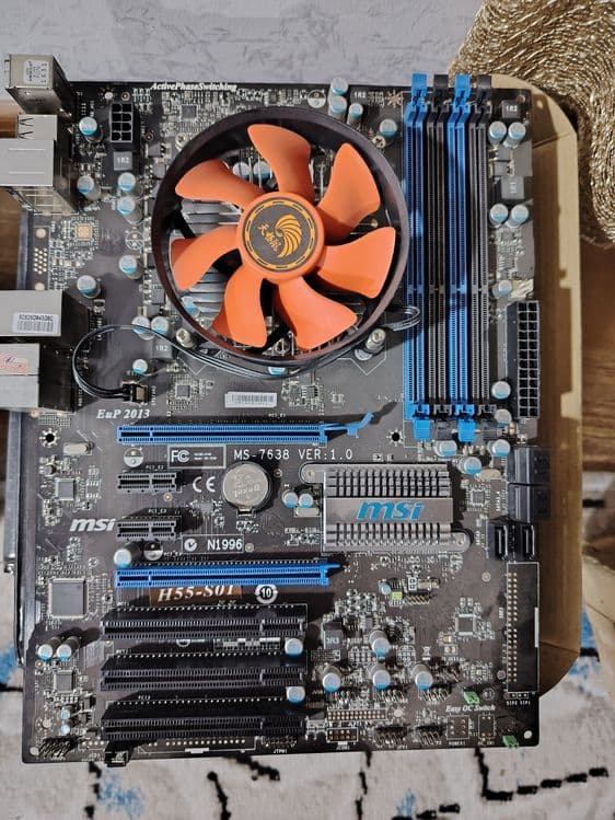 Мат. Плат H55 и проц i3 540ozu 4gb. — 4