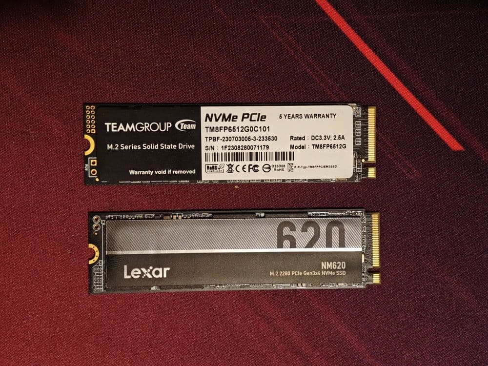 Два SSD M2 NVMe 512GB — 4