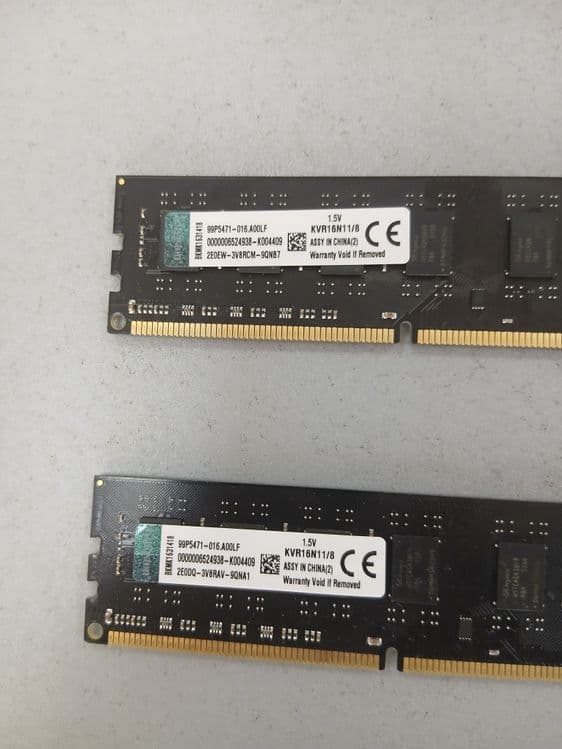 Kingston DDR3 8GB 1600MHz Operativ Xotira (RAM) Sotiladi 2ta — 2
