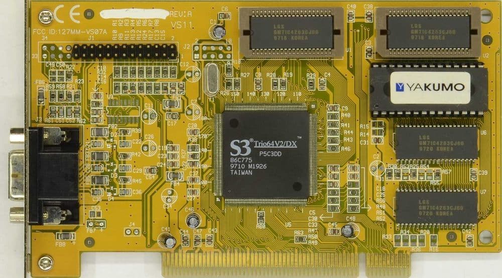 Видеокарта HIS S3 Trio64V2 (Retrogaming/VINTAGE 1996) — 9