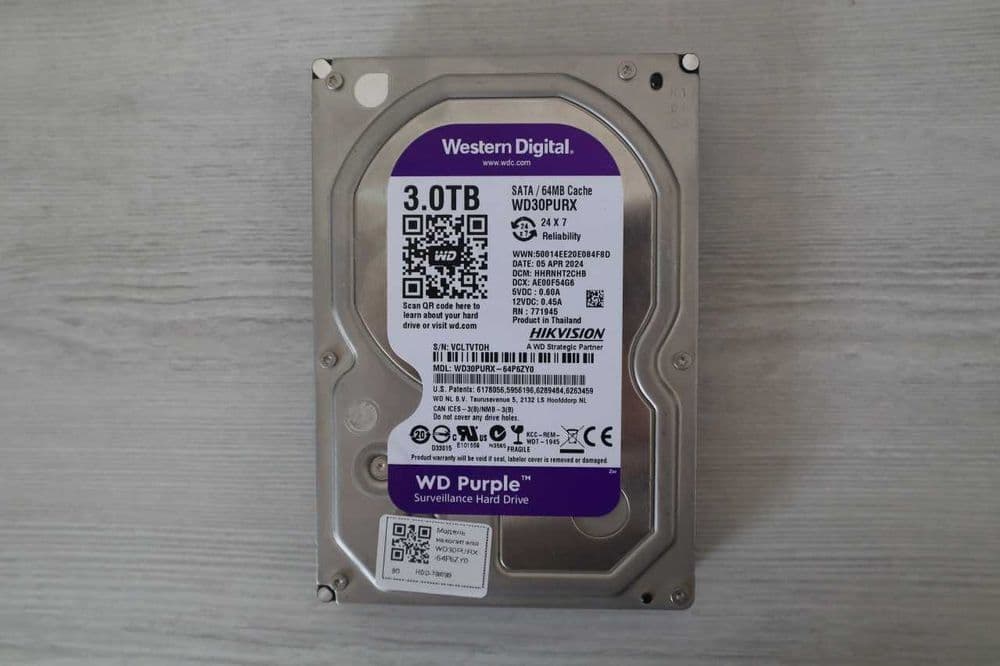 Жесткий диск WD Purple 3TB — Надежность для систем видеонаблюдения — 4