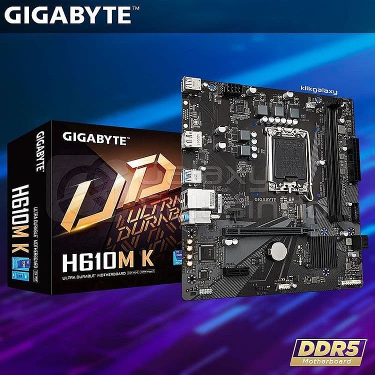 NEW  Gigabyte H610M K DDR5. — 2