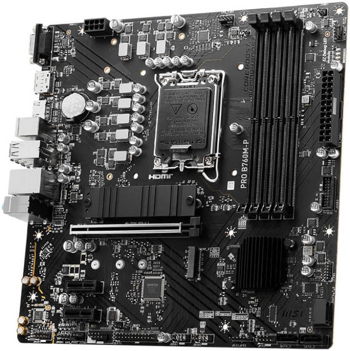 MSI PRO B760M-P DDR5 | LGA1700 | 4 RAM — 2