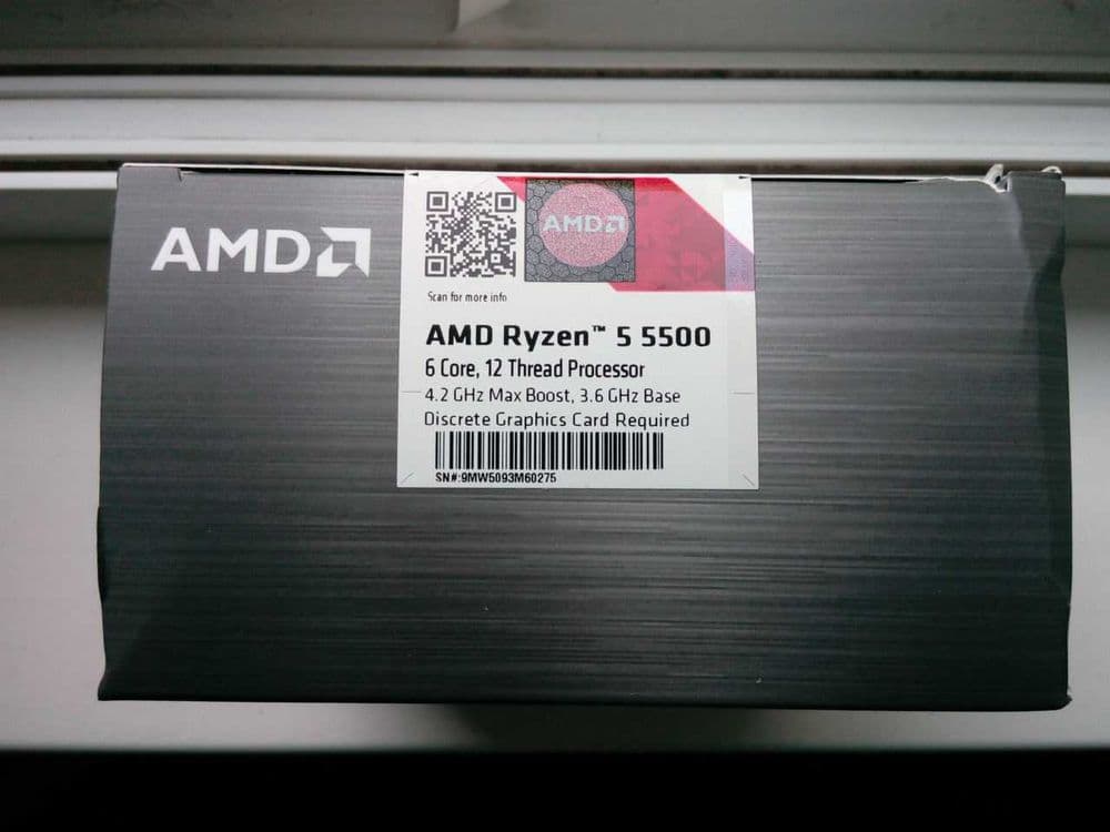 AMD Ryzen 5 5500 Новый запечатанный (BOX версия) — 6