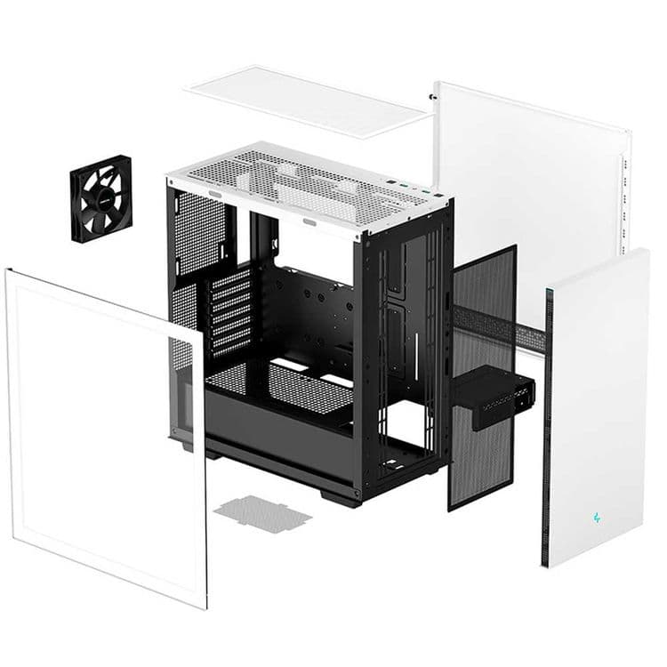 Кейс (корпус) Case Deepcool CH510 White BLACK+ — 14