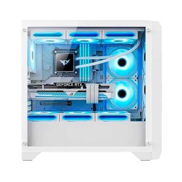 Huntkey CASE  GX750A black/white кейс компьютерный + — 3
