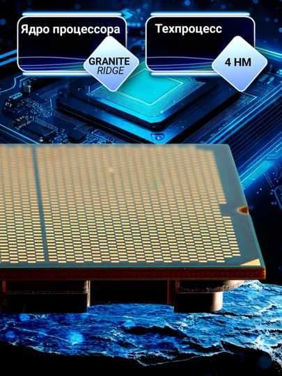 AMD Ryzen 7 9800X3D (Granite Ridge) 8/16, 4.7-5.2GHz, AM5 — 9