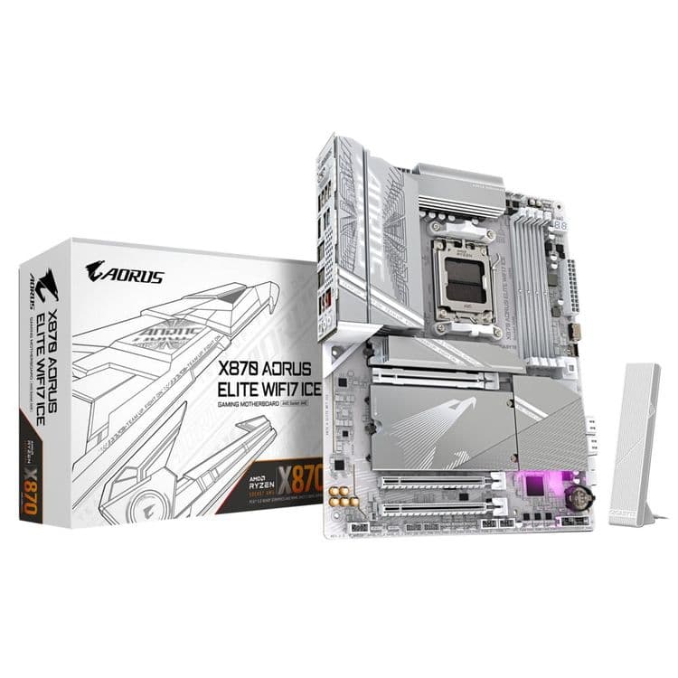 Новая Материнская плата GIGABYTE X870 AORUS ELITE WIFI7 ICE. Сокет AM5 — 5