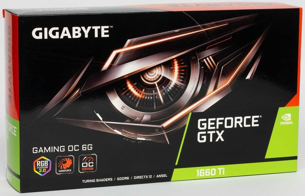 Видеокарта GIGABITE GTX 1660Ti .3Fan. — 8
