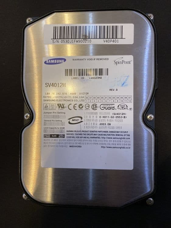 Винчестер Samsung 40GB — 1