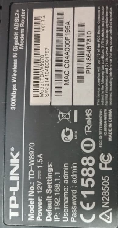 Модем роутер Tp-link TD -W8970 — 3
