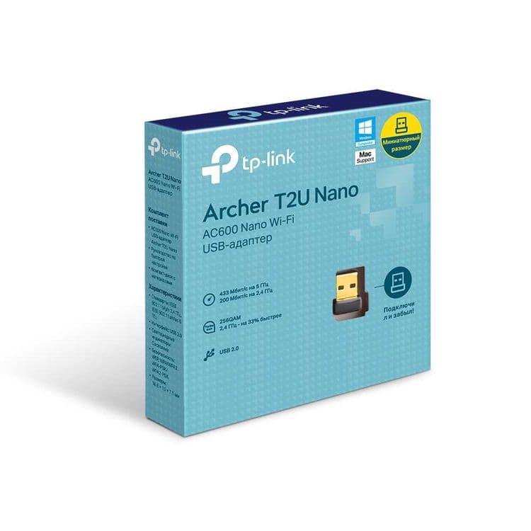 TP-Link Archer T2U Nano / AC600 USB-адаптер с поддержкой Wi-Fi *-* — 1