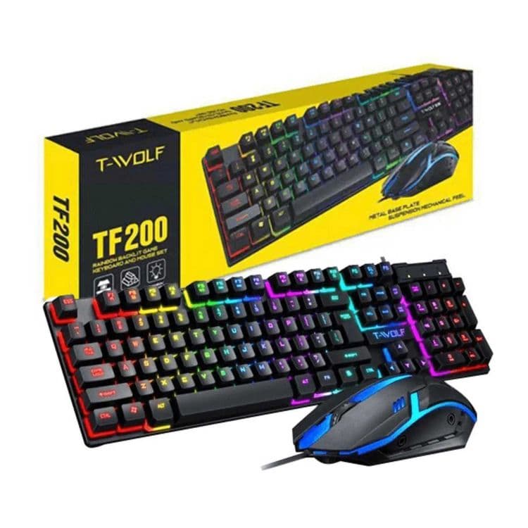 Игровая мышка и клавиатура T-Wolf TF200 для компьютер и ноутбук PC — 5