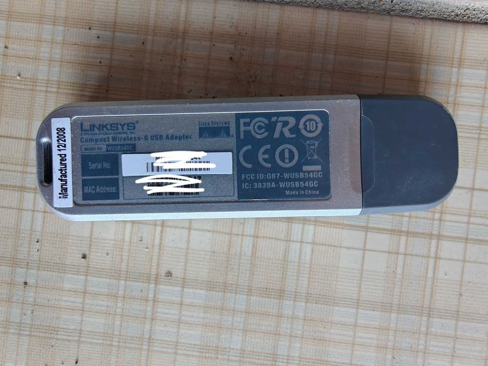 Продаётся USB Wi-Fi адаптер Linksys Cisco Модель WUSB54GC. — 3