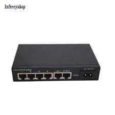 POE Switch POE 4+2 UP Link Kamera uchun — 4