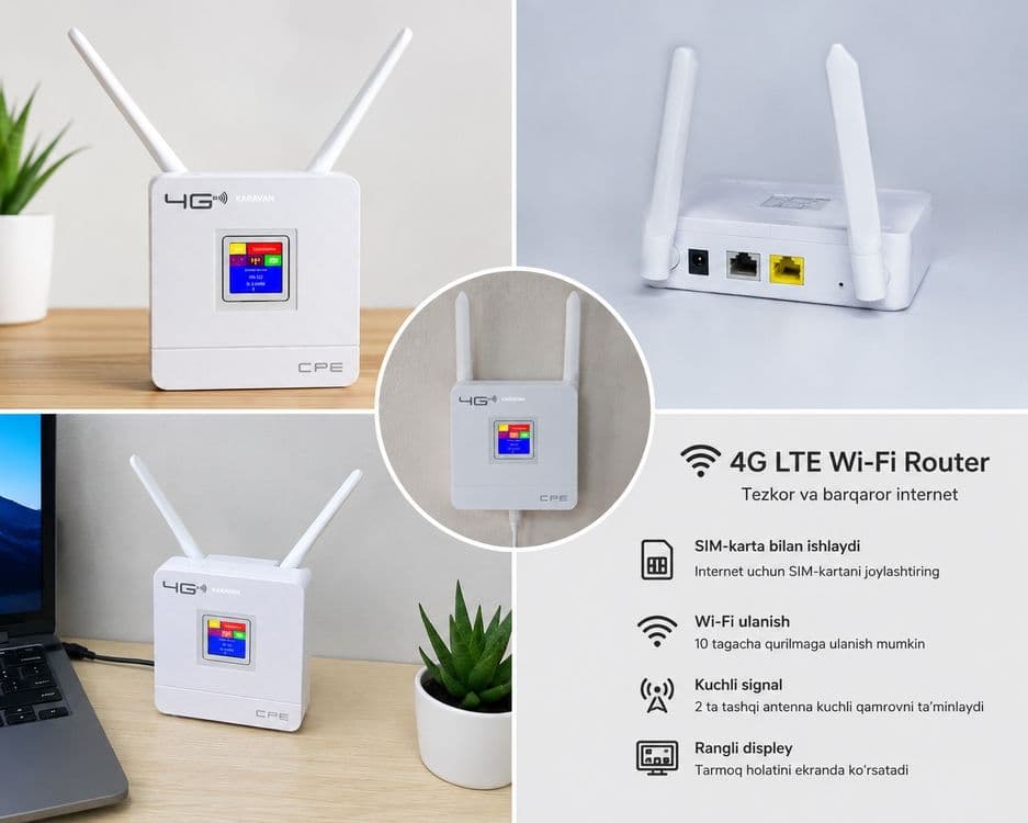4G LTE Wi-Fi Router CPE Karavan — 4