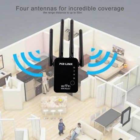 Wifi репитер усилитель повторитель с 4 антеннами Pix link — 3