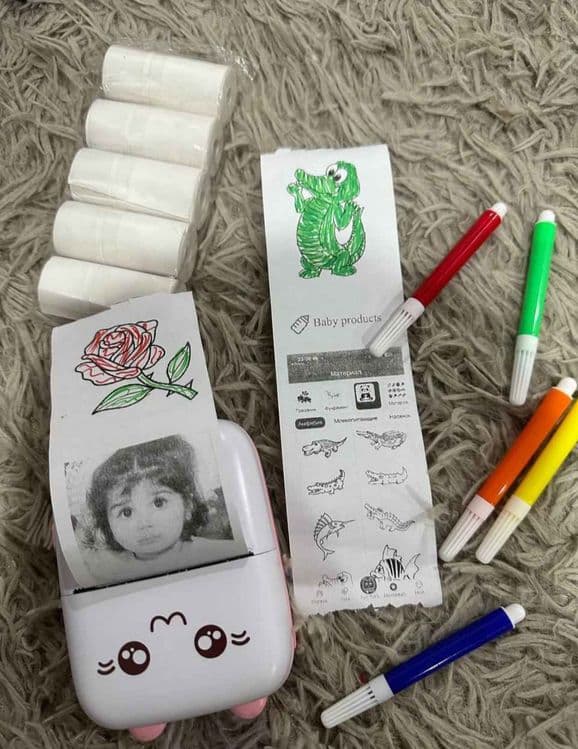 Mini printer simsiz беспроводной мини принтер термопринтер chegirma — 3